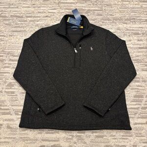 Polo Ralph Lauren Performance 1/4 Zip Sweater Men’s Medium Pockets Pony New